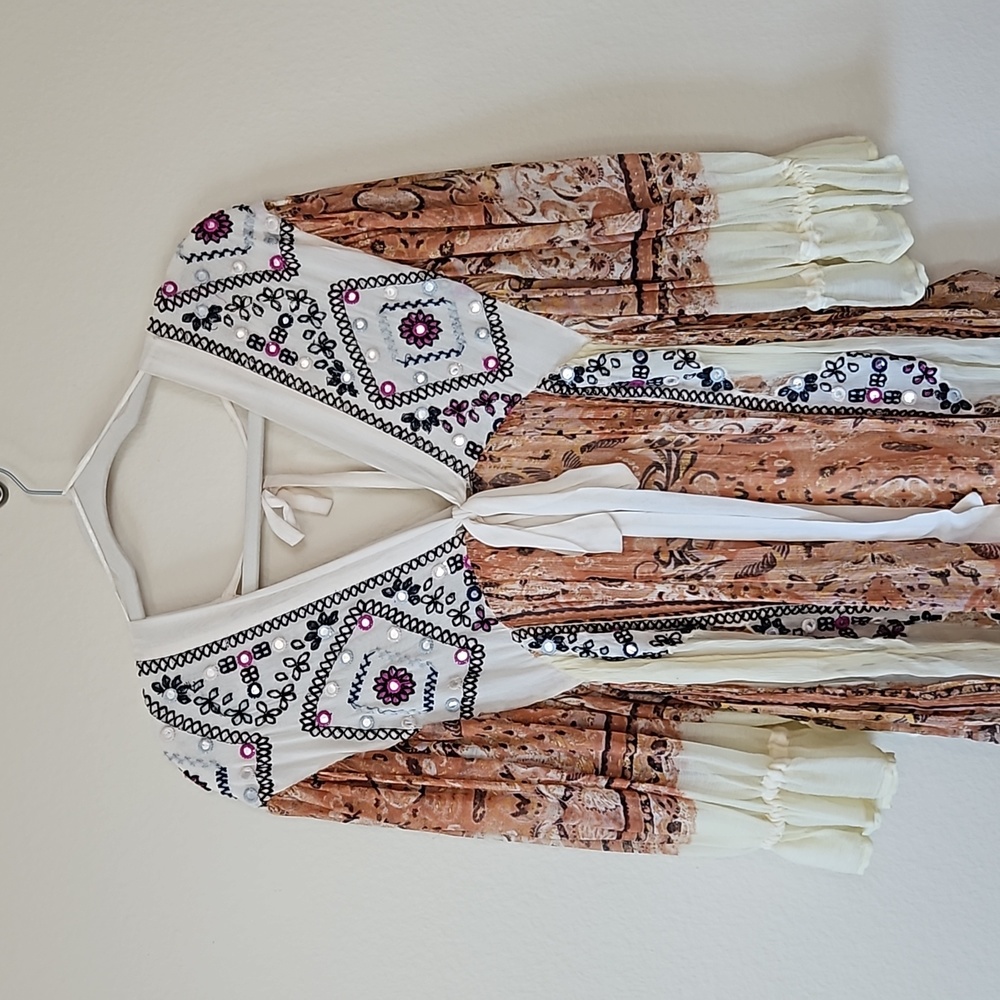 ♦️RARE♦️Free People Marigold Maxi Jumpsuit, Size XS FIRM PRICE - Picture 6 of 16